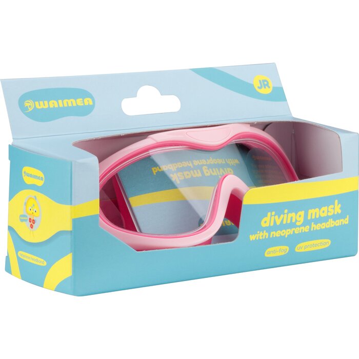 Waimea® Waimea - Diving Goggles with Neoprene Headband - Kekoa - Roze/Fuchsia