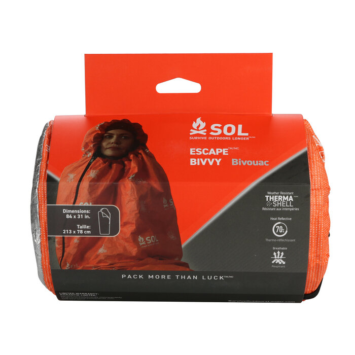 Sol SOL - Escape Bivvy mit Kapuze - Orange
