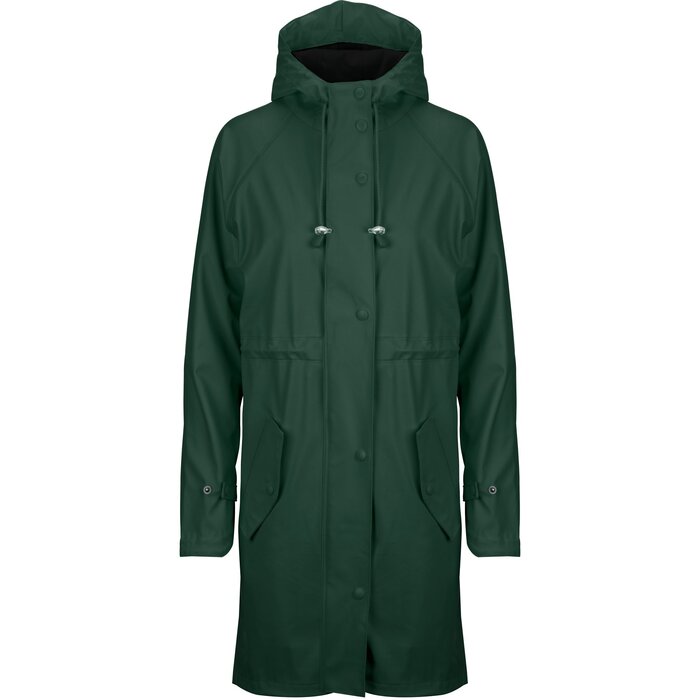 Ralka Ralka® - Regenjas Dames • MIZZLE • Donkergroen/Zwart