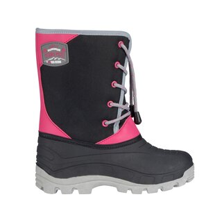 Winter-grip Schneestiefel Jr • NORTHERN HIKER • Schwarz/Pink