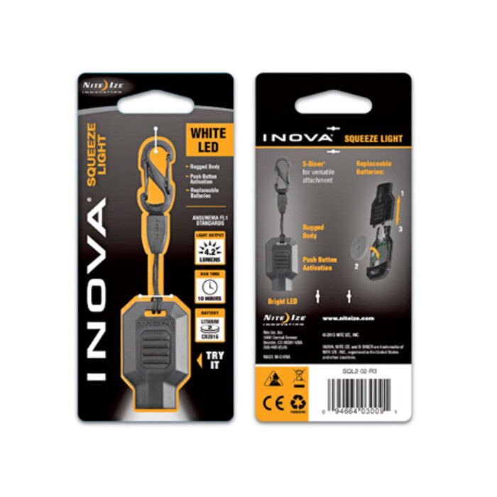 Nite Ize Nite Ize - Radiant Squeeze Light Schlüsselbundlampe - Schwarz