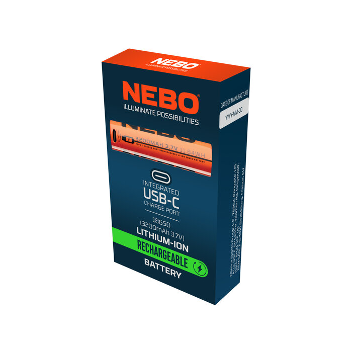NEBO Nebo - 18650 3200 mAh 3,7V 08 Accu