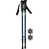 Abbey Camp® Walking Stick Telescopic Adjustable Anti-shock • DENVER-135 • Blue/Anthracite