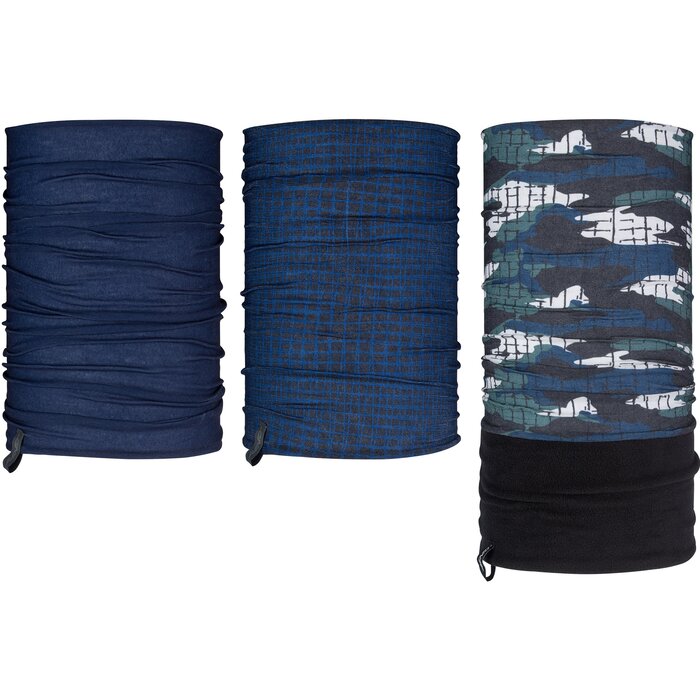 Avento® Avento - Col Scarf Set Junior -3 pcs • ACTIVE • Dark Blue/Green