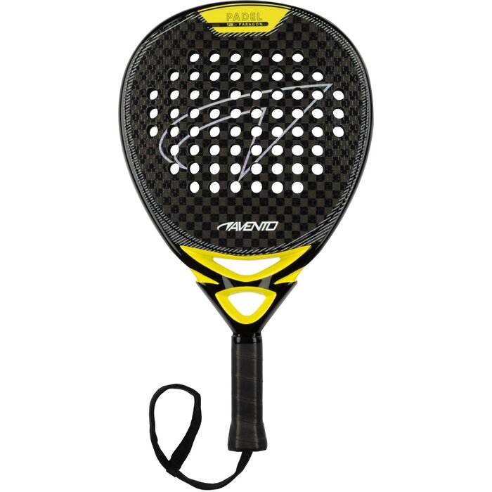 Avento® Avento - Raquette de padel 12K Carbon • PARAGON • Noir/Neo Chrome