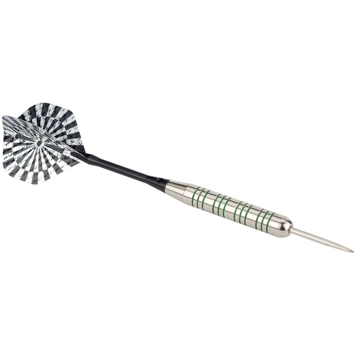 Abbey® Darts - Fléchettes • Nickel/Argent • Noir/Argent