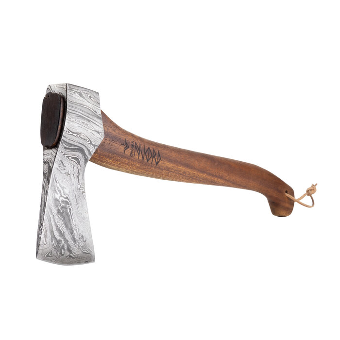 Njord Njord - Ingvar Forged Damask Large | Hache de randonnée ou de camping