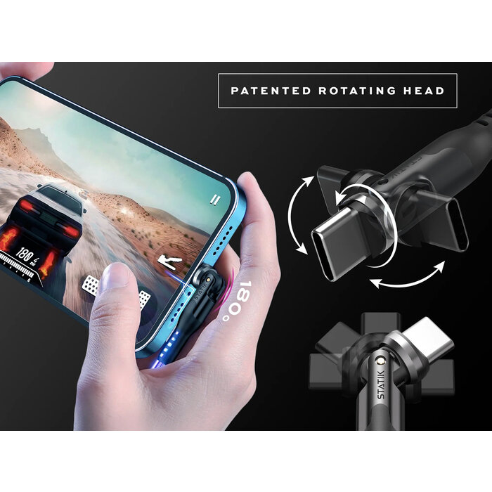 Statik Statik - PowerPivot GloBright USB-A to USB-C - Cable 1m