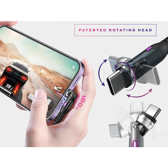 Statik Static - PowerPivot USB-A to USB-C - Cable 1.8m