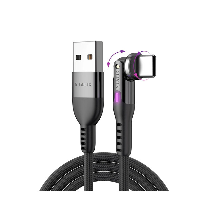 Statik Static - PowerPivot USB-A to USB-C cable - 0,8m