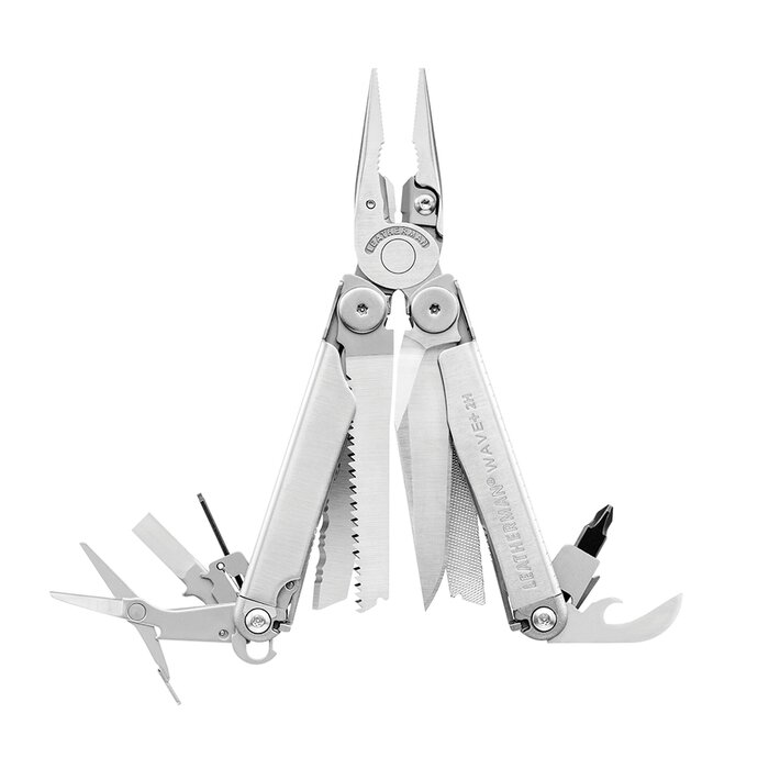 Leatherman Leatherman - Wave + 2H Multitool Inox + Nylon Hoesje - Noir