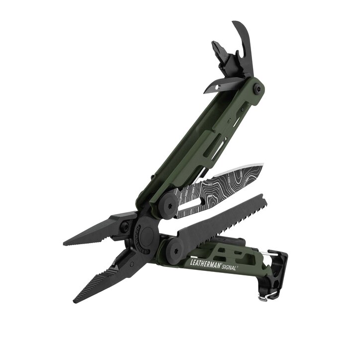 Leatherman Leatherman - Signal Multitool Grün Topo + Nylontasche Schwarz