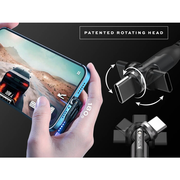 Statik Statik - PowerPivot GloBright USB-A to USB-C Cable - 2m