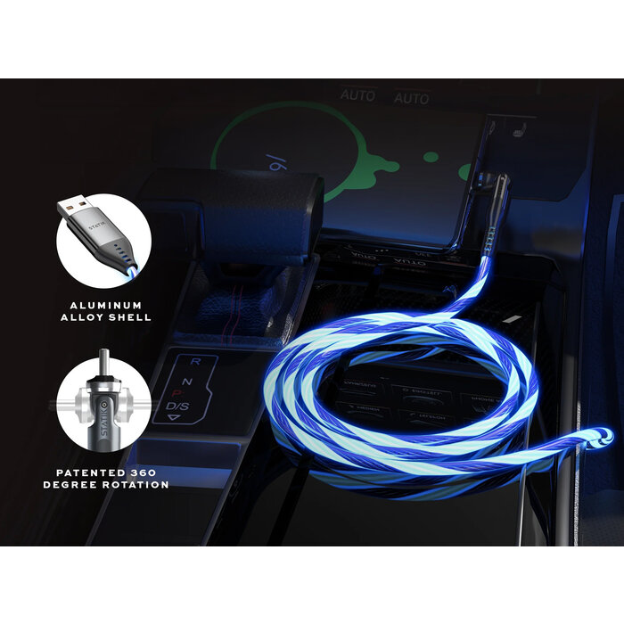 Statik Statik - PowerPivot GloBright USB-A to USB-C Cable - 2m