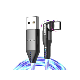 Statik Statik - PowerPivot GloBright USB-A naar USB-C Kabel - 2m