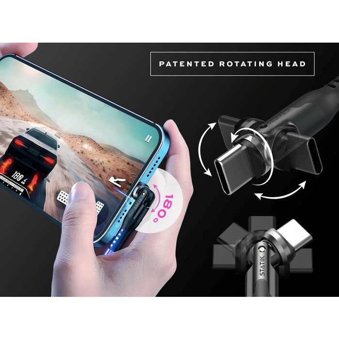 Statik Statisch - PowerPivot GloBright Pro USB-C zu USB-C Kabel - 1m