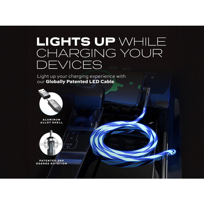 Statik Statik - PowerPivot GloBright Pro USB-C naar USB-C Kabel - 1m