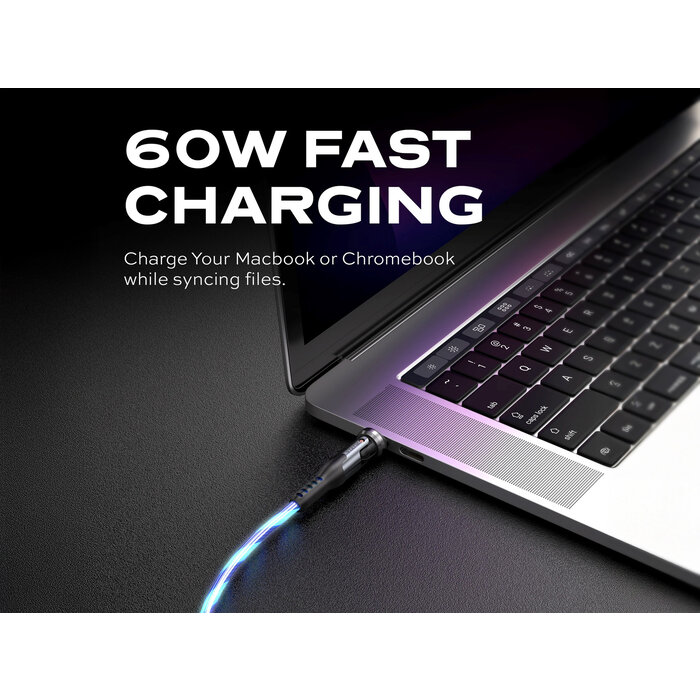 Statik Statik - PowerPivot GloBright Pro USB-C naar USB-C Kabel - 1m