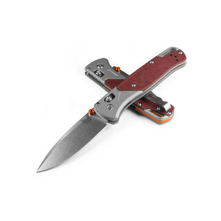 Benchmade Benchmade - Bugout Grey/Redstone Aluminum & Richlite