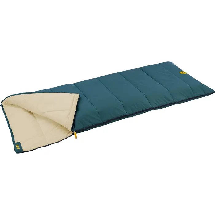 Abbey Camp® Abbey Camp - Sleeping Bag Envelope T/C - Cardiff-06 - Blue/Sand
