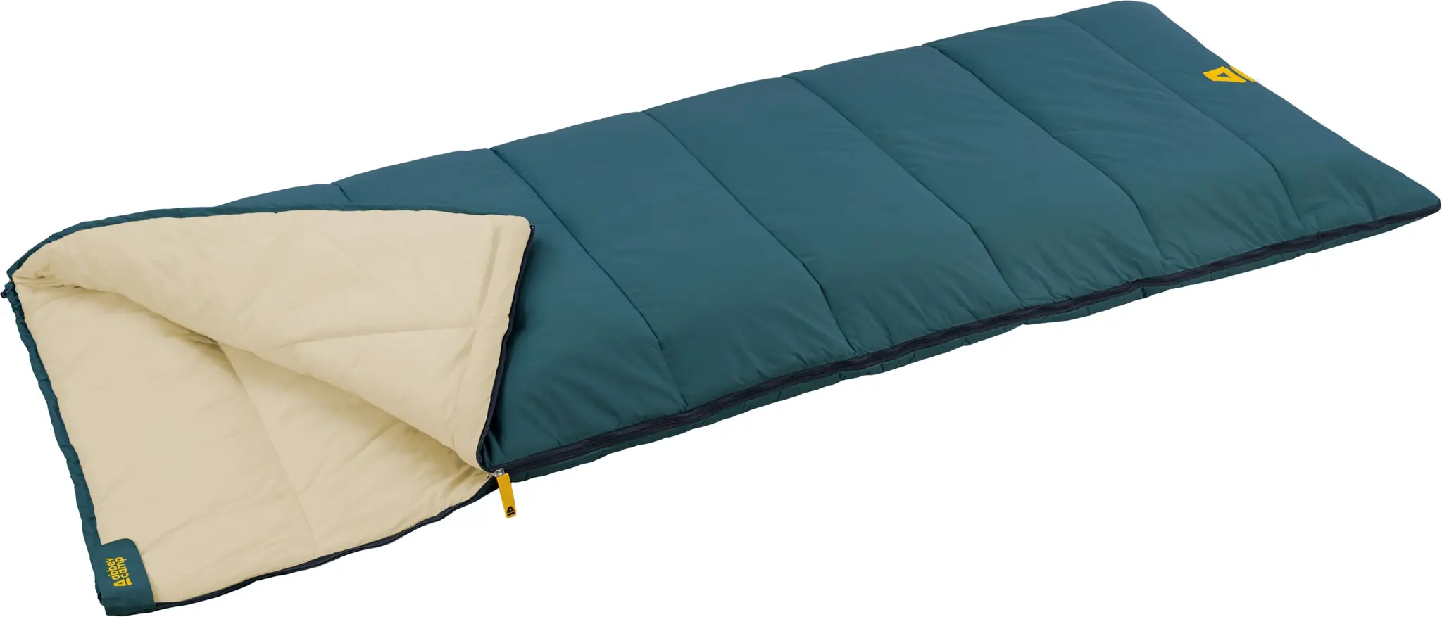 Abbey Camp® Abbey Camp - Sleeping Bag Envelope T/C - Cardiff-06 - Blue/Sand