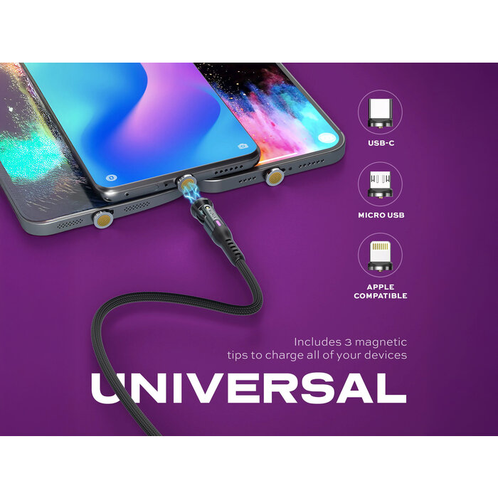 Statik Statik - 360 Pro - Magnetische universeel kabel - 2m