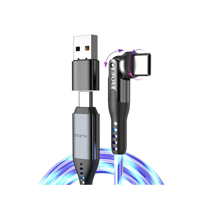 Statik Statik - PowerPivot - GloBright Pro USB-C naar USB-C Kabel - 2m