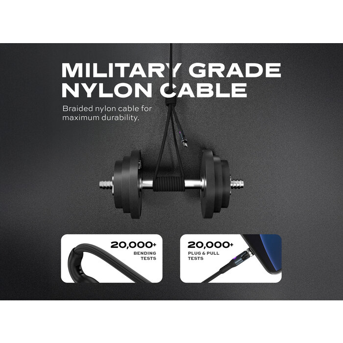 Statik Statique - 360 Pro - Câble USB-C magnétique - 3m