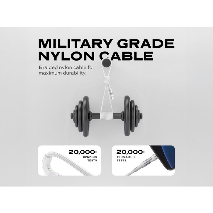 Statik Statik - 360 Pro - Magnetic universal cable - 2m - White