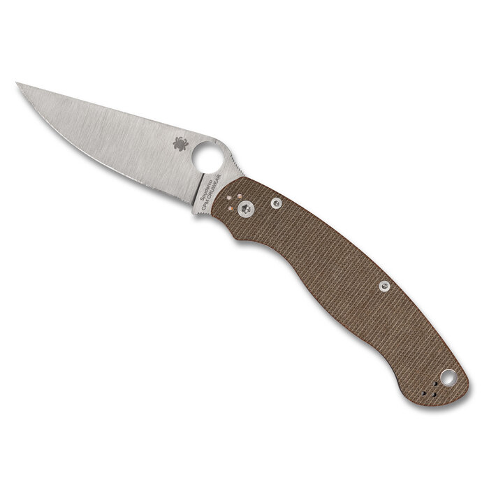 Spyderco Spyderco - Military 2 - Brown - Canvas Micarta - CPM CRU-WEAR