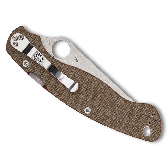 Spyderco Spyderco - Military 2 - Brown - Canvas Micarta - CPM CRU-WEAR
