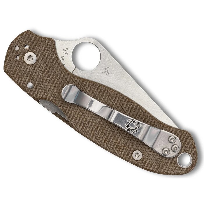 Spyderco Spyderco - Para 3 - Brown - Canvas Micarta - CPM CRU-WEAR