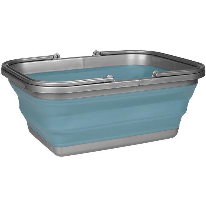 Abbey Camp® Abbey Camp - Abwaschbecken faltbar 16 Liter - ANNENCY-016 - Hellblau/Grau