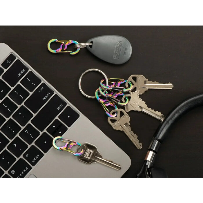 Nite Ize Nite Ize - S-Biner Karabijnhaak Microlock - 2-Pack Spectrum