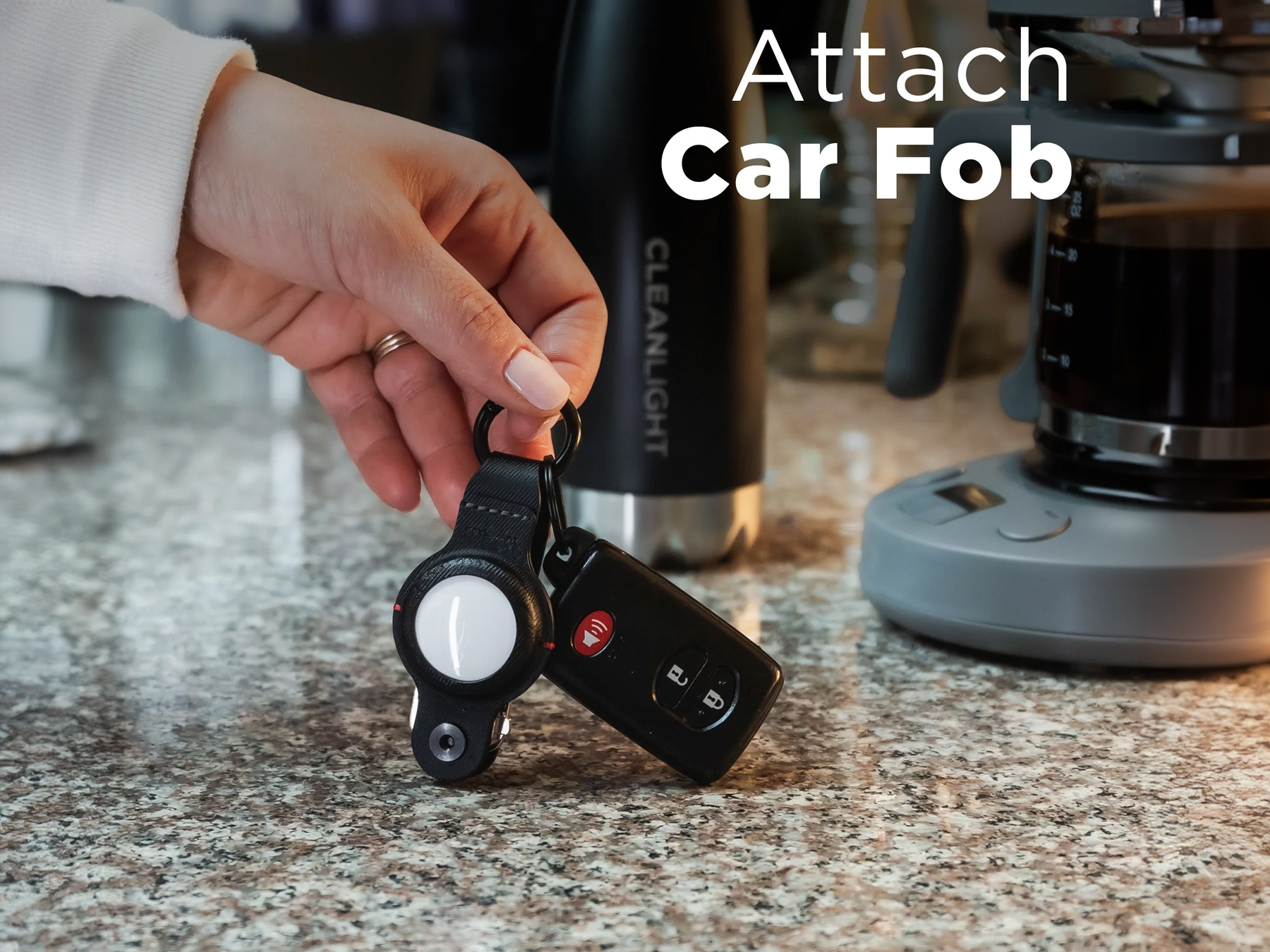 Keysmart KeySmart - Air Compact Key Holder - Black