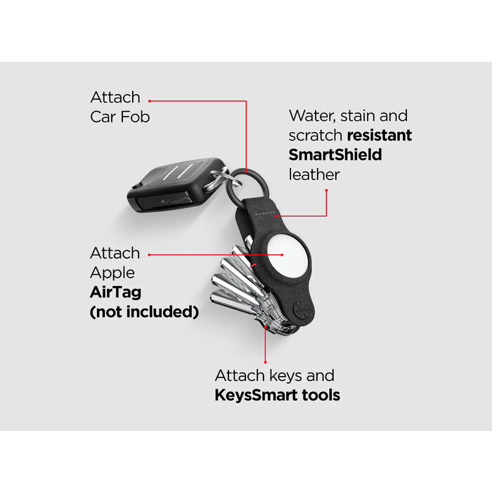 Keysmart KeySmart - Air Compact Key Holder - Black