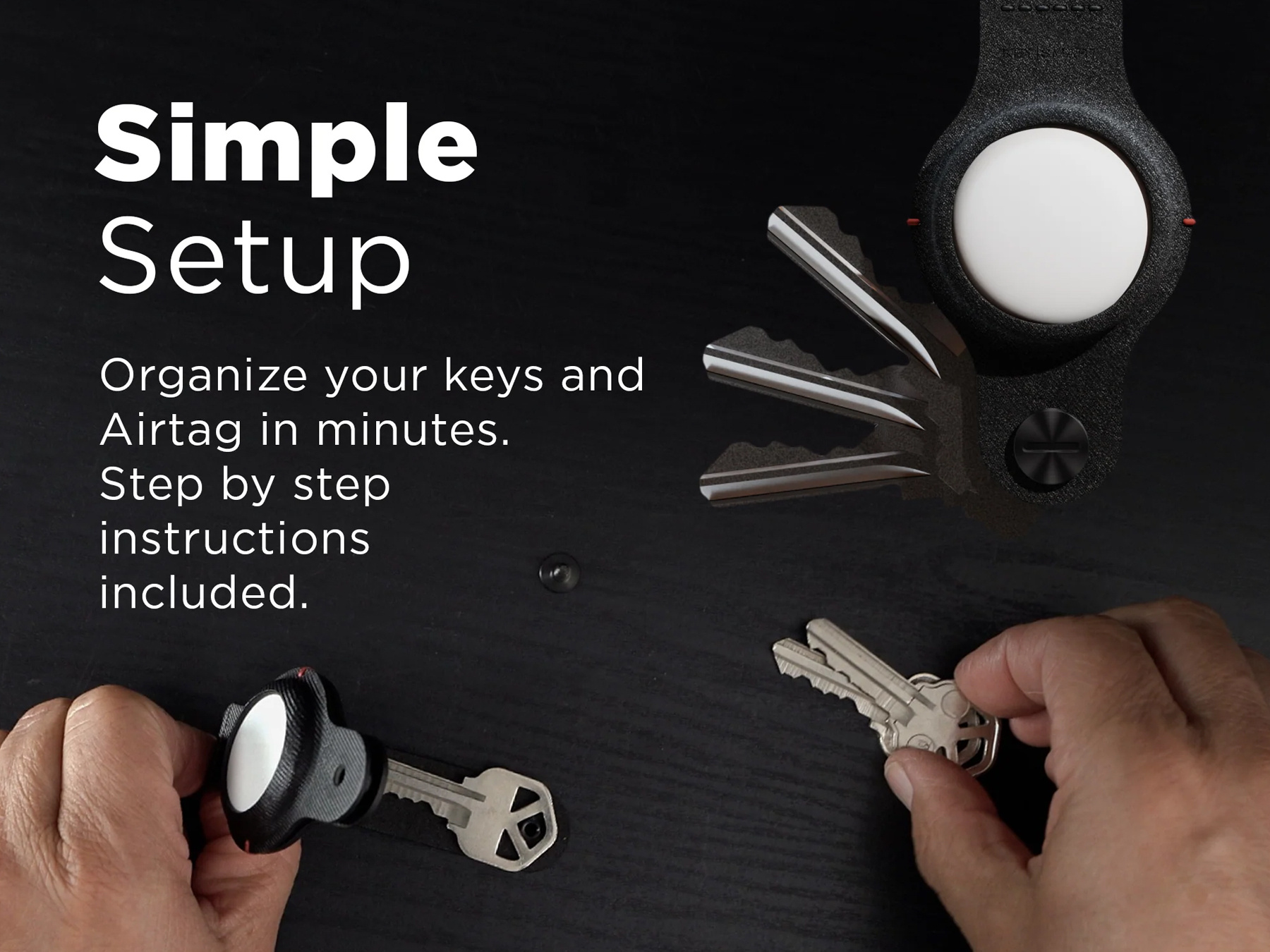 Keysmart KeySmart - Air Compact Key Holder - Black