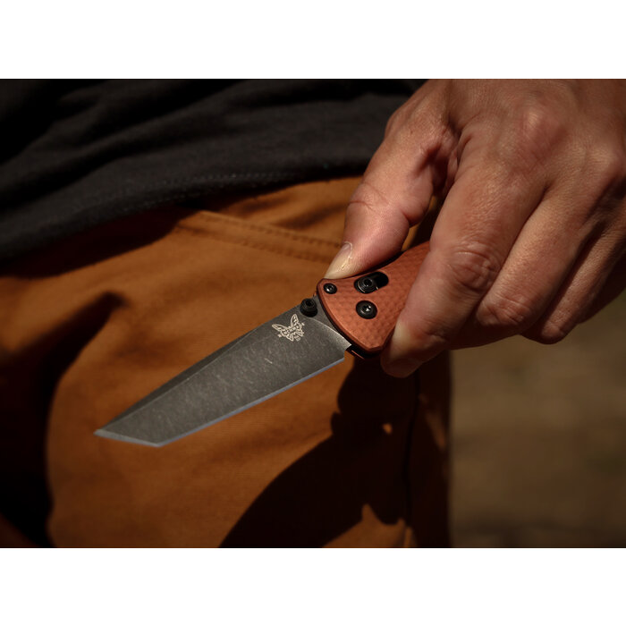 Benchmade Benchmade - Bailout Aluminium Tanto - Burnt copper PE