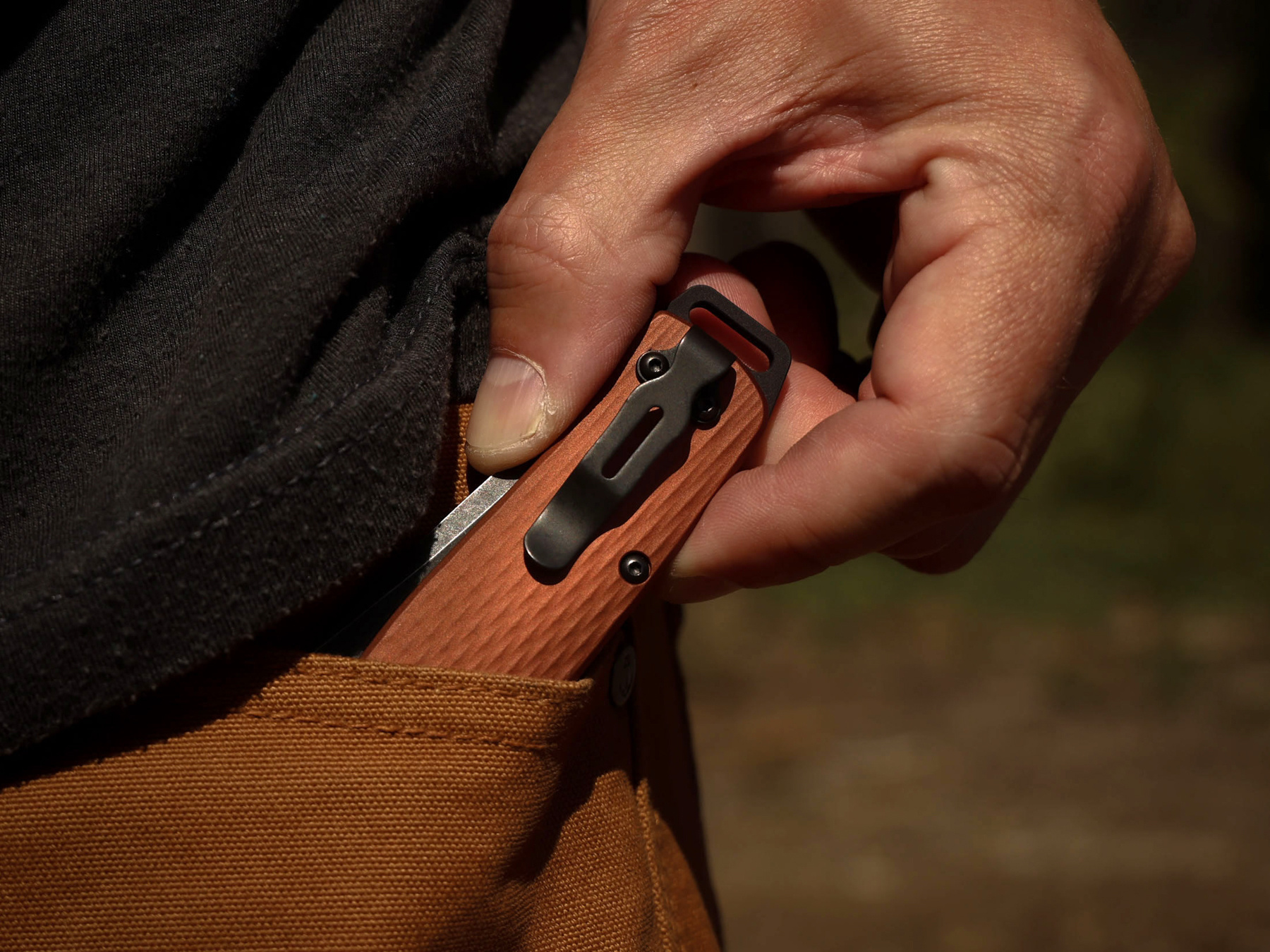 Benchmade Benchmade - Bailout Aluminium Tanto - Burnt copper PE