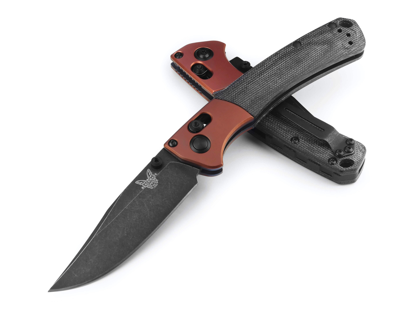 Benchmade Benchmade - Mini Crooked River - Burnt Copper - Black Micarta