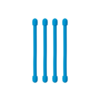 Nite Ize Nite Ize – Gear Tie Allzweckbinder – 4er-Pack – Blau – 7,5 cm