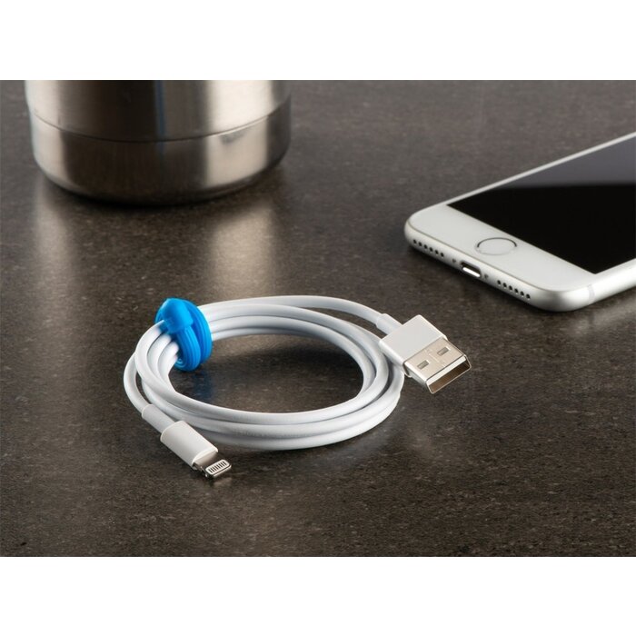 Nite Ize Nite Ize – Gear Tie Allzweckbinder – 4er-Pack – Blau – 7,5 cm