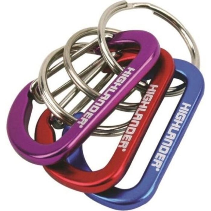 Highlander Highlander - Deluxe 3pc Karabiner Keyrings