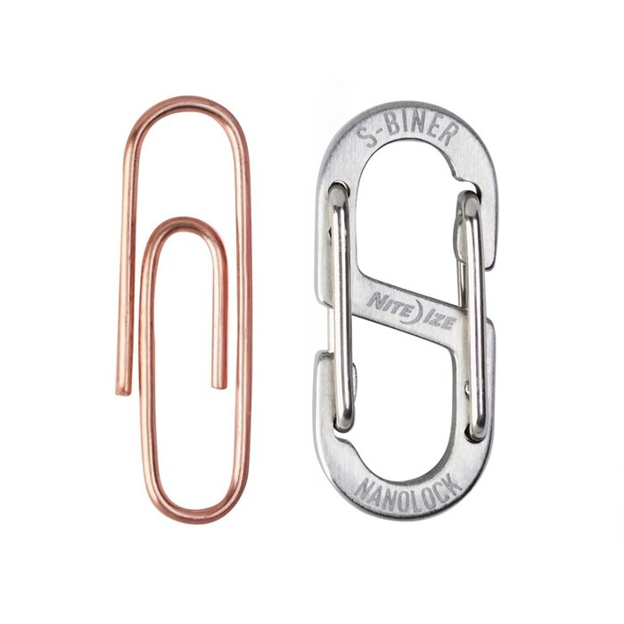 Nite Ize Nite Ize - S-Biner Karabijnhaak - Nanolock - 4-Pack - Zilver