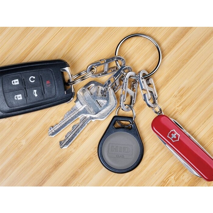 Nite Ize Nite Ize - S-Biner Carabiner - Nanolock - 4-Pack - Silver