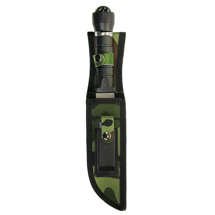 Fosco Industries Fosco-  Survival Knife - #9043-9044 | With Survival Kit & Sheath - Woodland