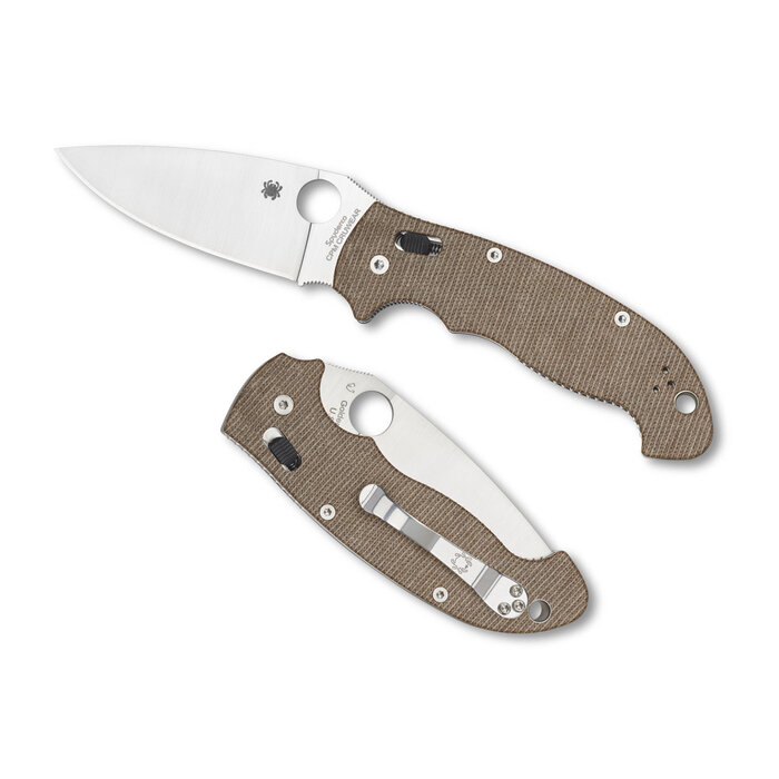 Spyderco Spyderco - Manix 2 XL - Brown - Canvas Micarta - CPM CRU-WEAR PE