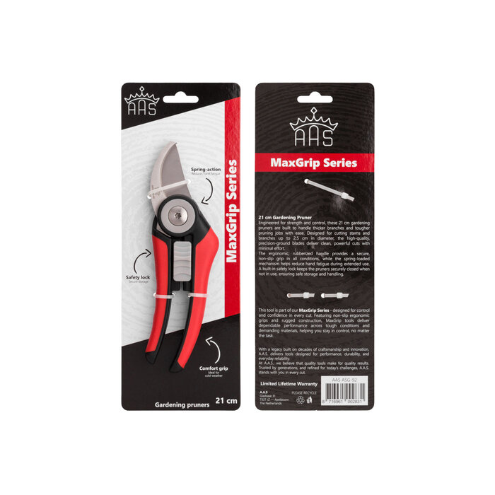 A.A.S. - MaxGrip - Gardening Pruners