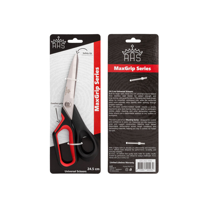 A.A.S. - MaxGrip - Universal Scissors - 24.5cm