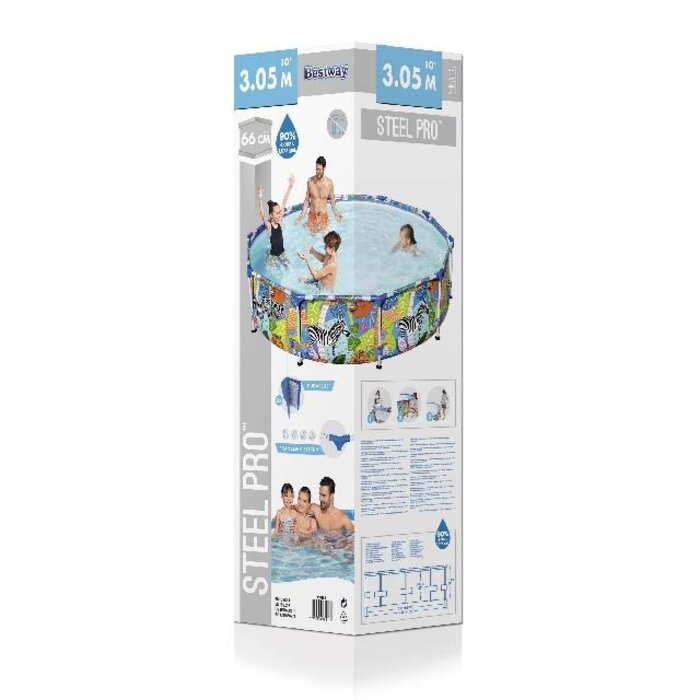 Bestway Bestway – Schwimmbecken – Steel Pro Jungle – Rund 305